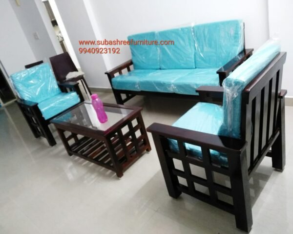 Simple and strong Teak wood sofa