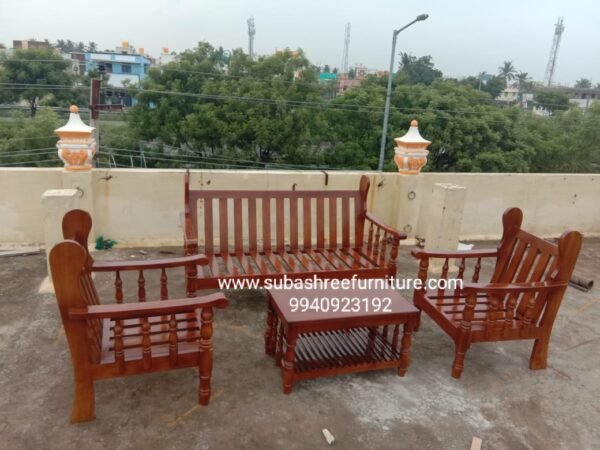 Teak wood sofa set classic design