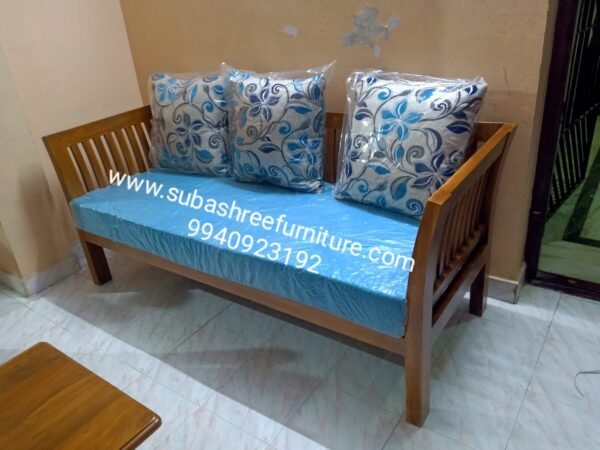 3 seater sofa broad size with pillow