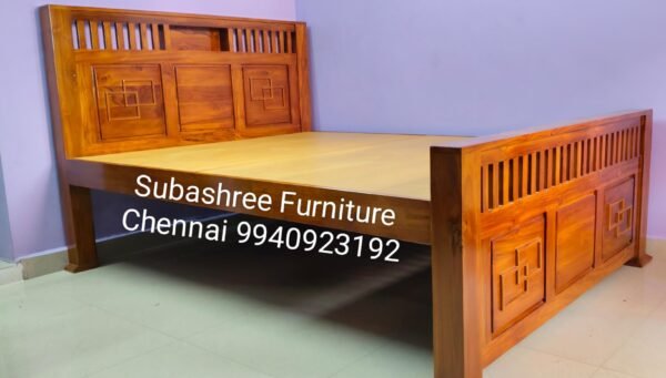 Teakwood king size new design with head storage