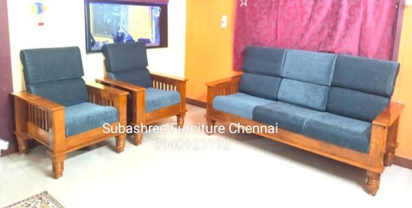 Heavy weight sofa set with duel back cushion