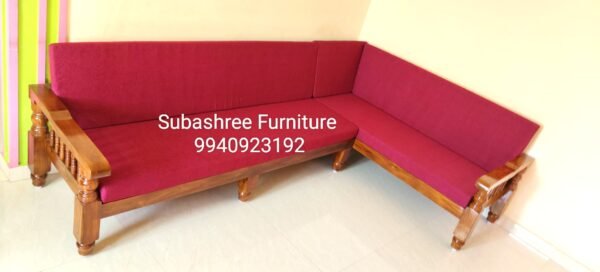 Teak wood scorner sofa 4+1C+2