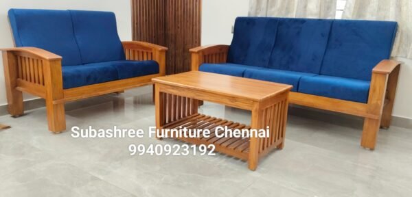 Heavy weight teak wood sofa elegant look