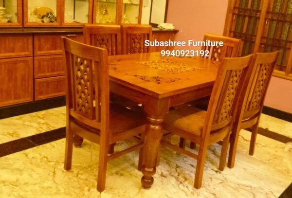Grand look dining 6 seater teakwood chairs