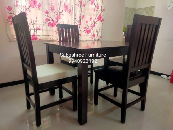 Simple design teakwood dining 4 seater
